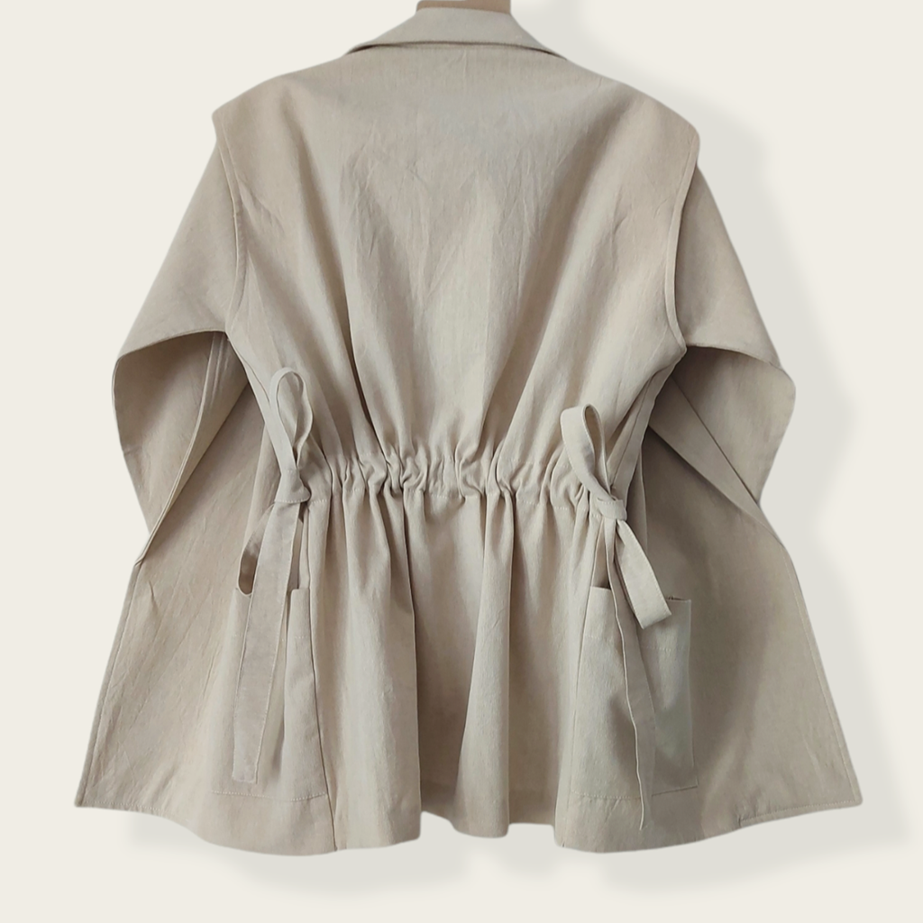 Americana blazer, transformable en chaleco. Algodón reciclado